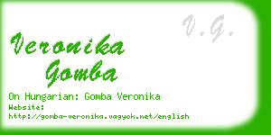 veronika gomba business card